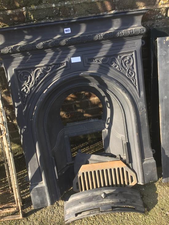 Iron fire place